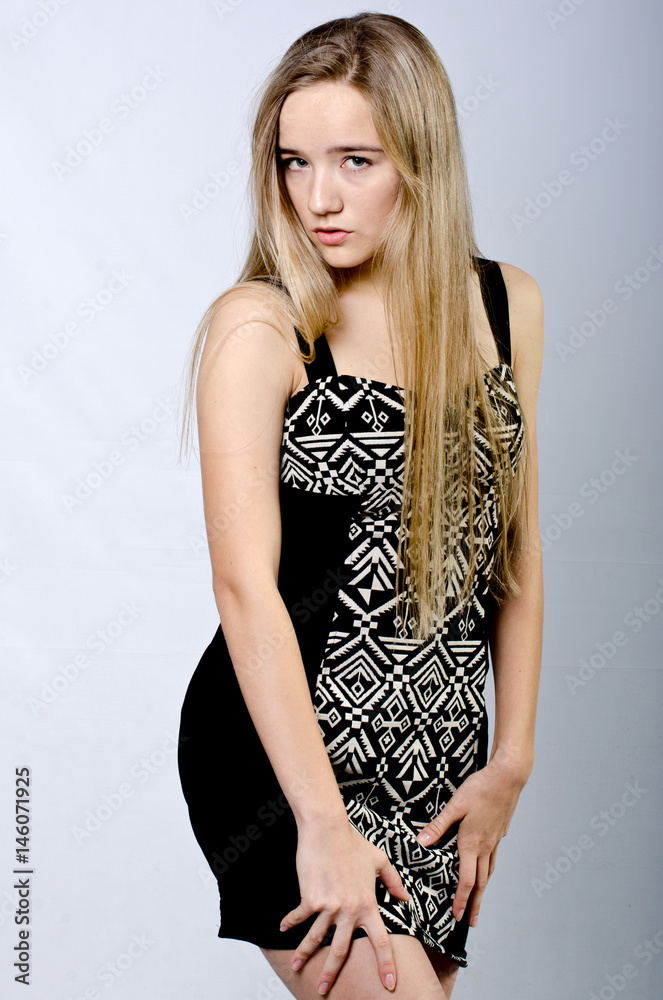 beautiful girl in a dress beautiful girl in a dress