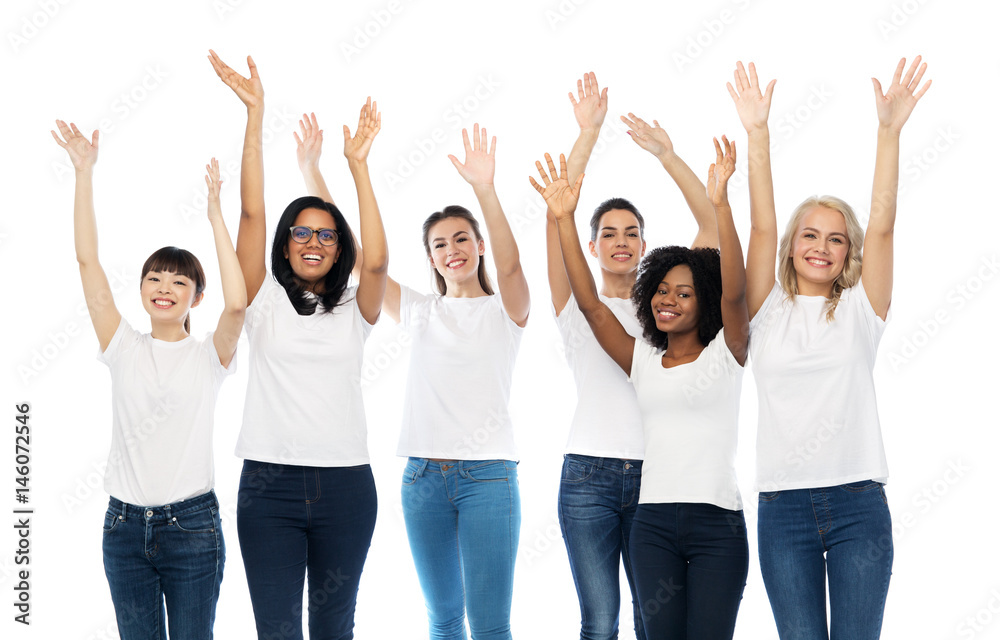international group of happy smiling women international group of happy smiling women