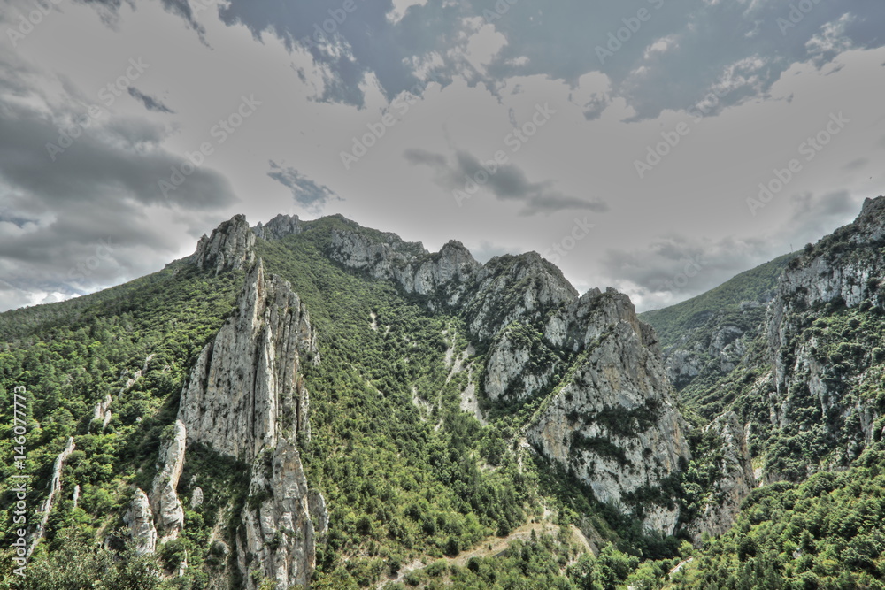 Gorges de la Pierre lys dans les Pyrénées audoises, Occitanie dans le sud de la France