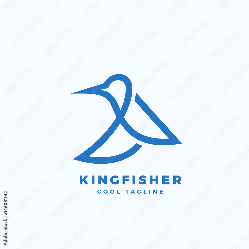 Colorful kingfisher logo Stock Vector by ©magagraphics 147867387