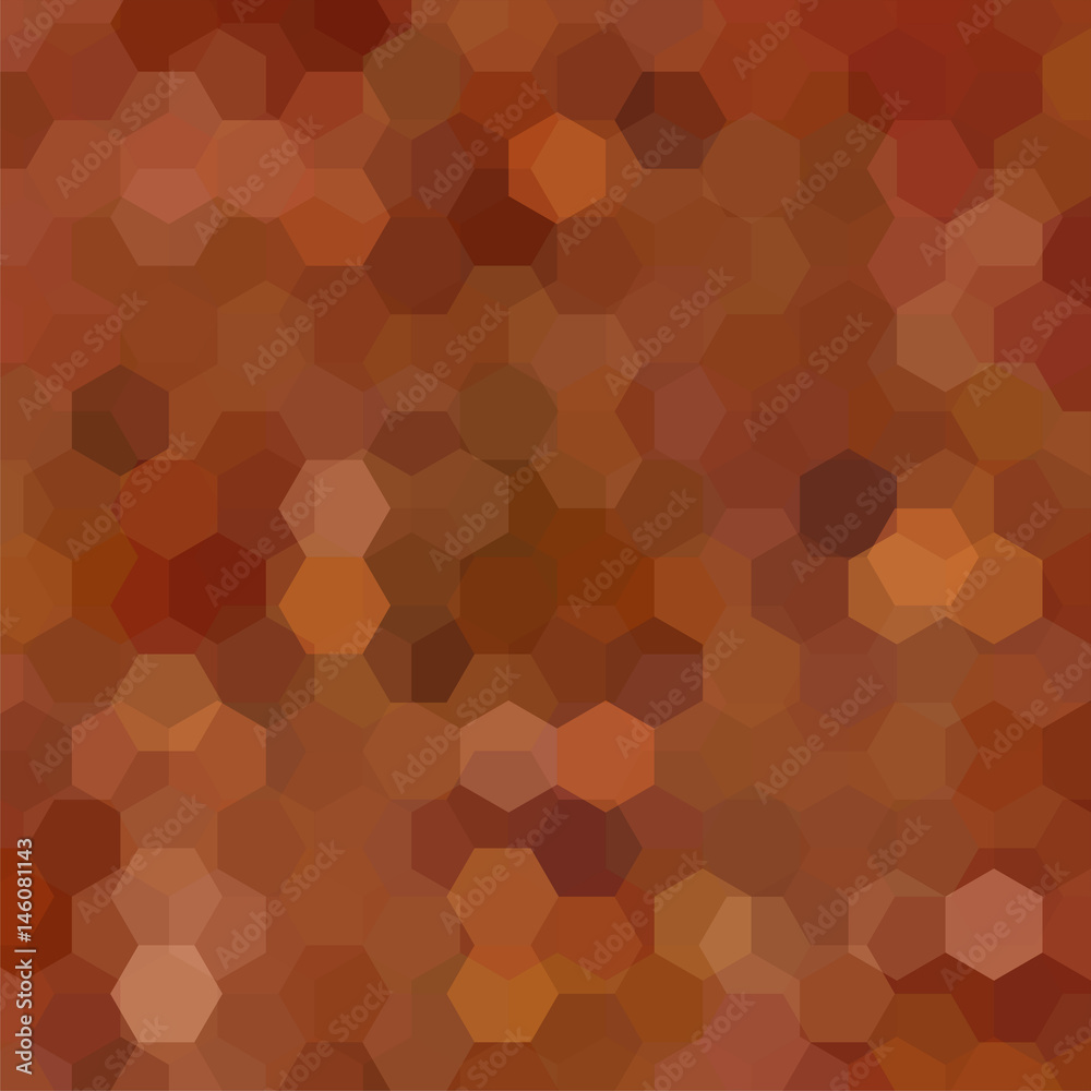 Background of geometric shapes. Brown mosaic pattern. Vector EPS 10. Vector illustration