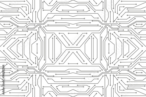 Vector micro chip, micro scheme elements design. Abstract technology, IT thematic background. Future technologies background 