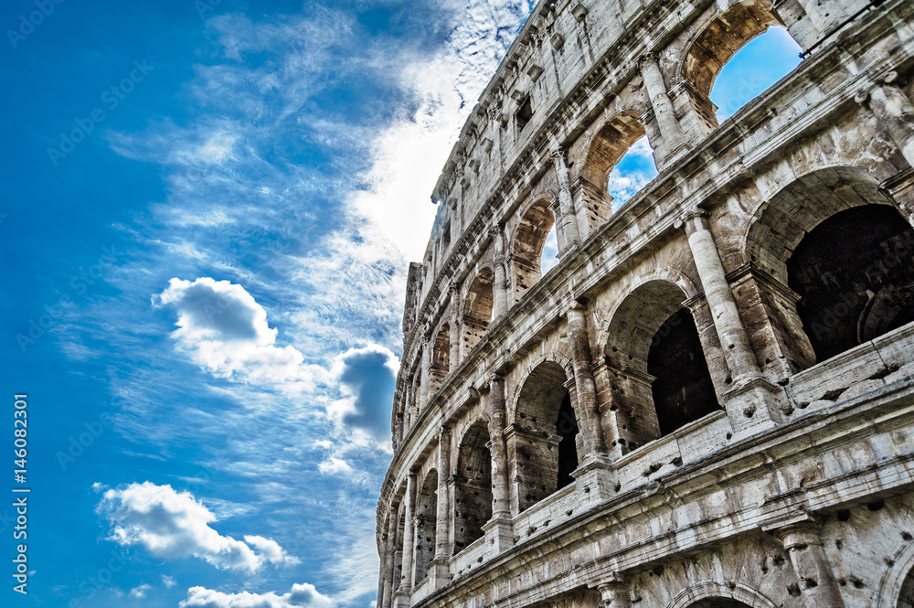 Colosseo, Coliseum, Sky, Cloud, Rome, Lazio, Italy, Europe