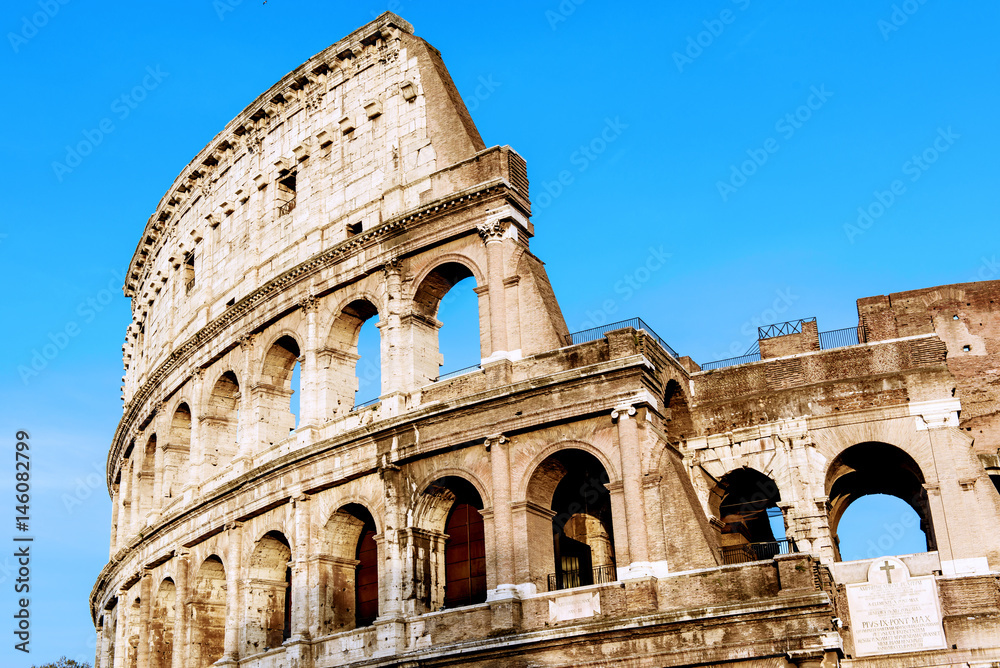 Imperial Forums, Coliseum, Tourists, Arch of Costantine, Rome, Lazio, Italy, Europe