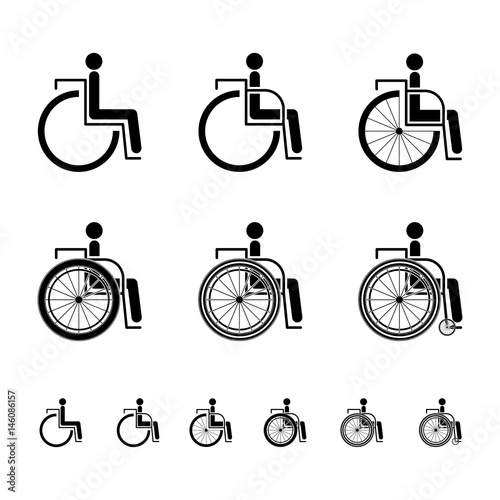 Disabled icon sign