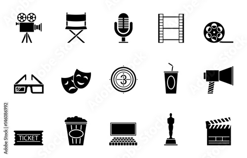 Film Iconset - Schwarz
