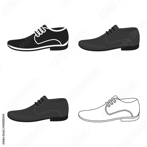 Men Shoes icon of vector illustration for web and mobile