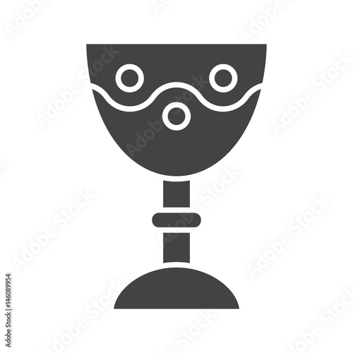 Church goblet glyph icon