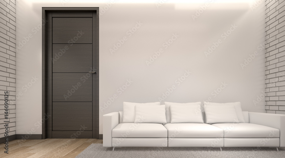 Minimalist Living Room , 3d rendering Minimalist Living Room , 3d rendering