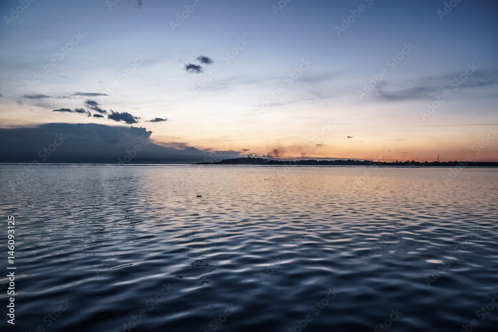 Calm Sunset over ocean