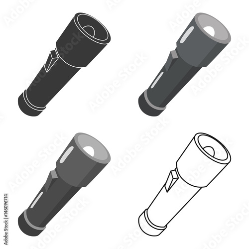 Flashlight icon of vector illustration for web and mobile