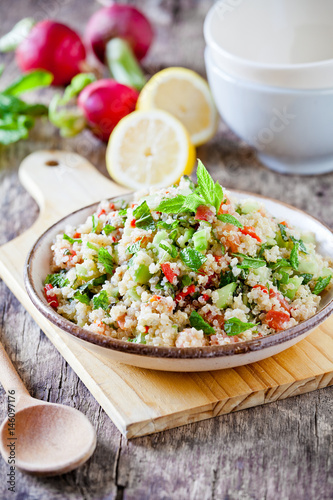 Plate Of Refreshing Quinoa Salad