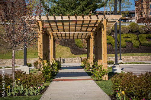 A pergola walkway.