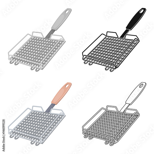 Grill grill.BBQ single icon in cartoon style vector symbol stock illustration web.