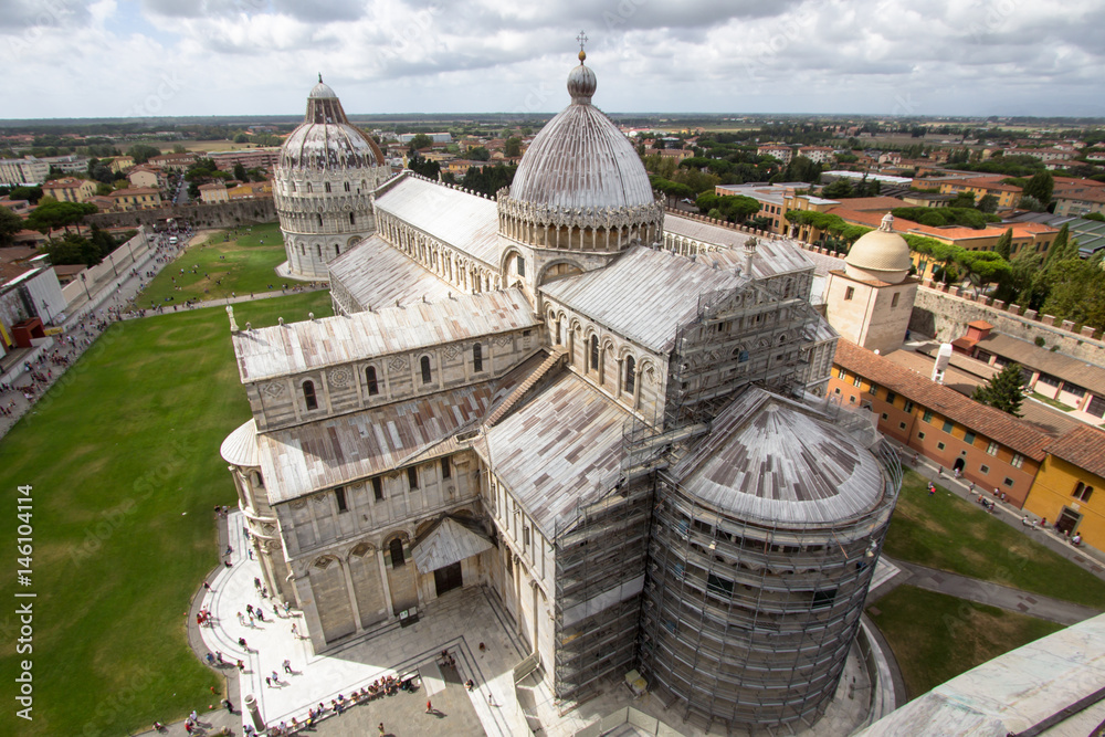Cathedral of Pisa. The Piazza dei Miracoli (Piazza del Duomo). Italy
