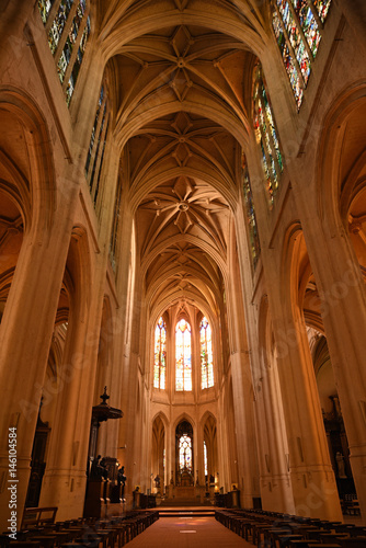 Nef de l'église Saint-Gervais à Paris, France