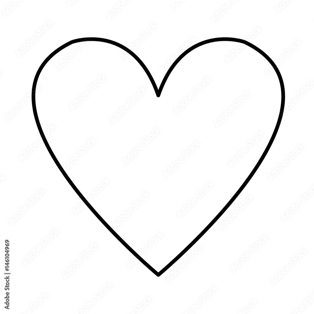 heart icon over white background. vector illustration heart icon over white background. vector illustration