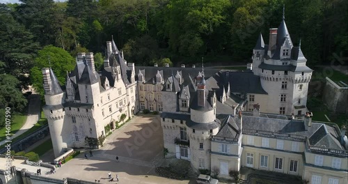  Loire valley listed as World Heritage by UNESCO, Rigny Usse, castle of Usse which has inspired the french author Charles Perrault for Sleeping beauty photo