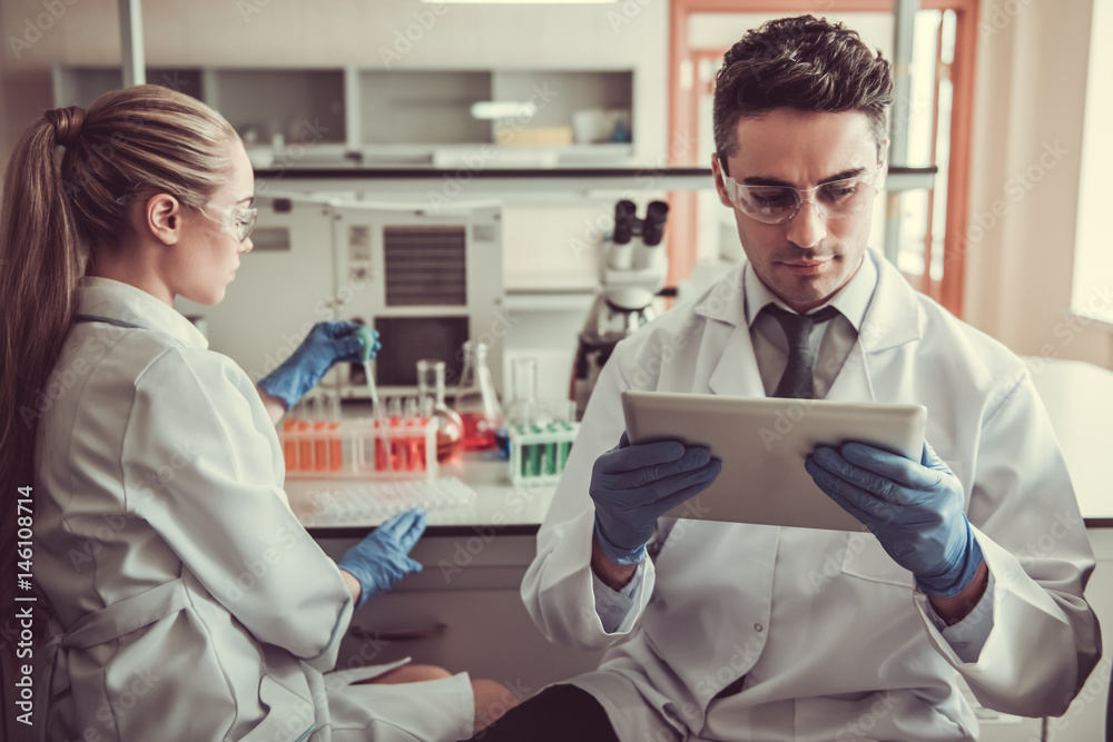 Fototapeta premium At the laboratory