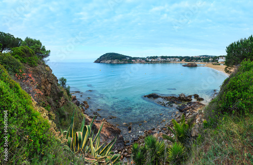 Summer La Fosca beach  Palamos  Spain.