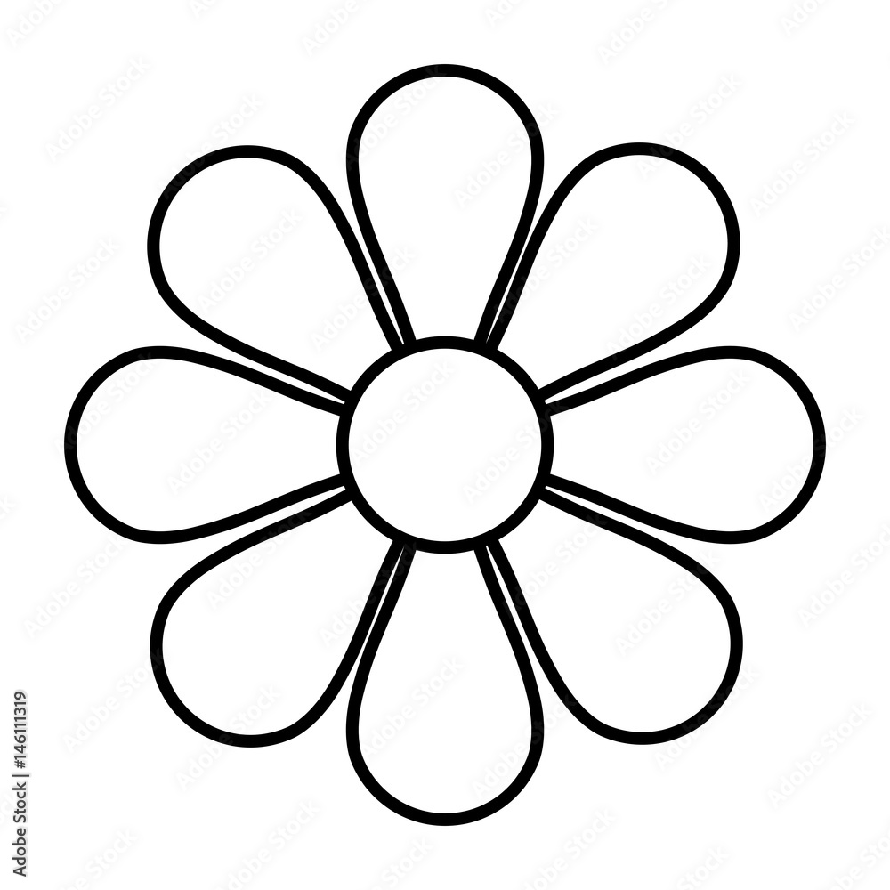 Flower blossom flat icon vector illustration design Flower blossom flat icon vector illustration design