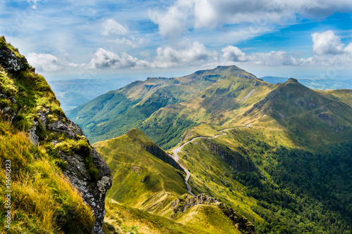 View of Puy Mary, Auvergne, France photo