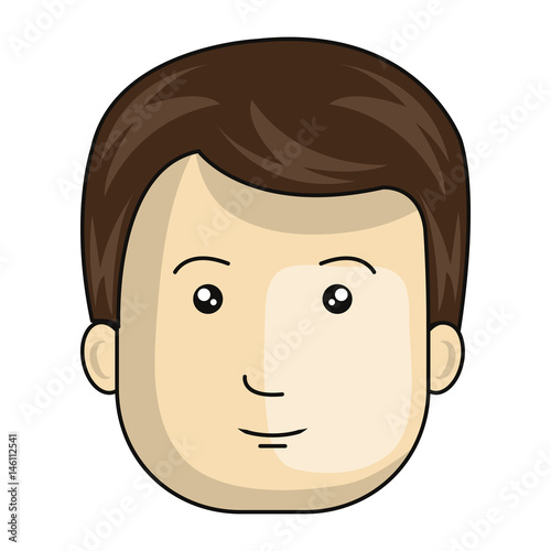 young man avatar character vector illustration design