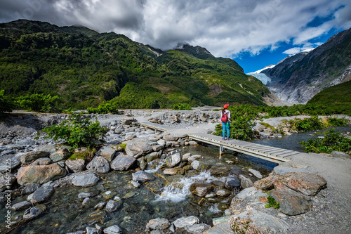 Track at Franz Josef Glacier, Located in Westland Tai Poutini National Park on the West Coast of New Zealand