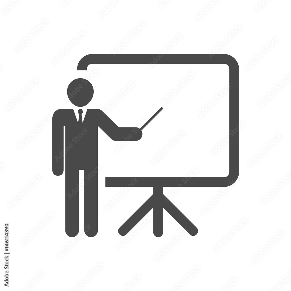 Training, presentation and education icon. Vector Illustration. Training, presentation and education icon. Vector Illustration.