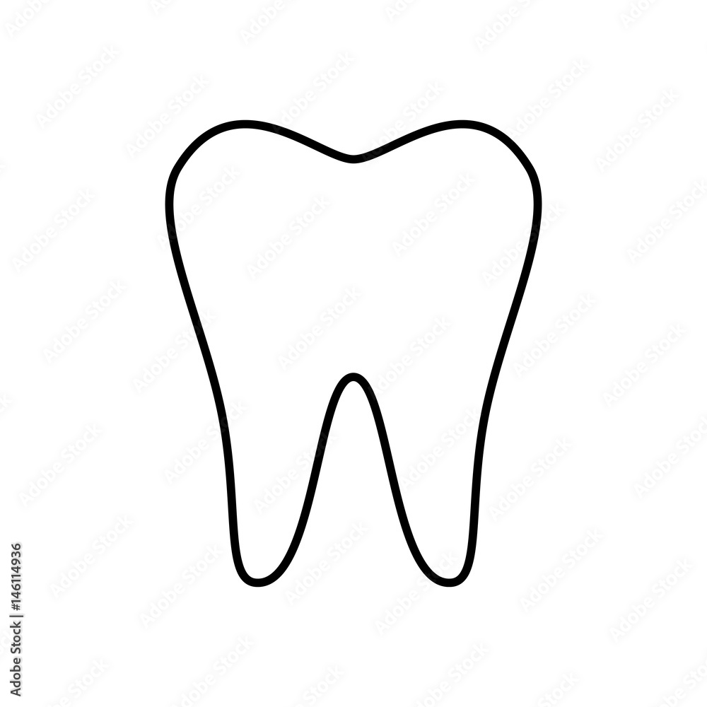 tooth silhouette isolated icon vector illustration design tooth silhouette isolated icon vector illustration design