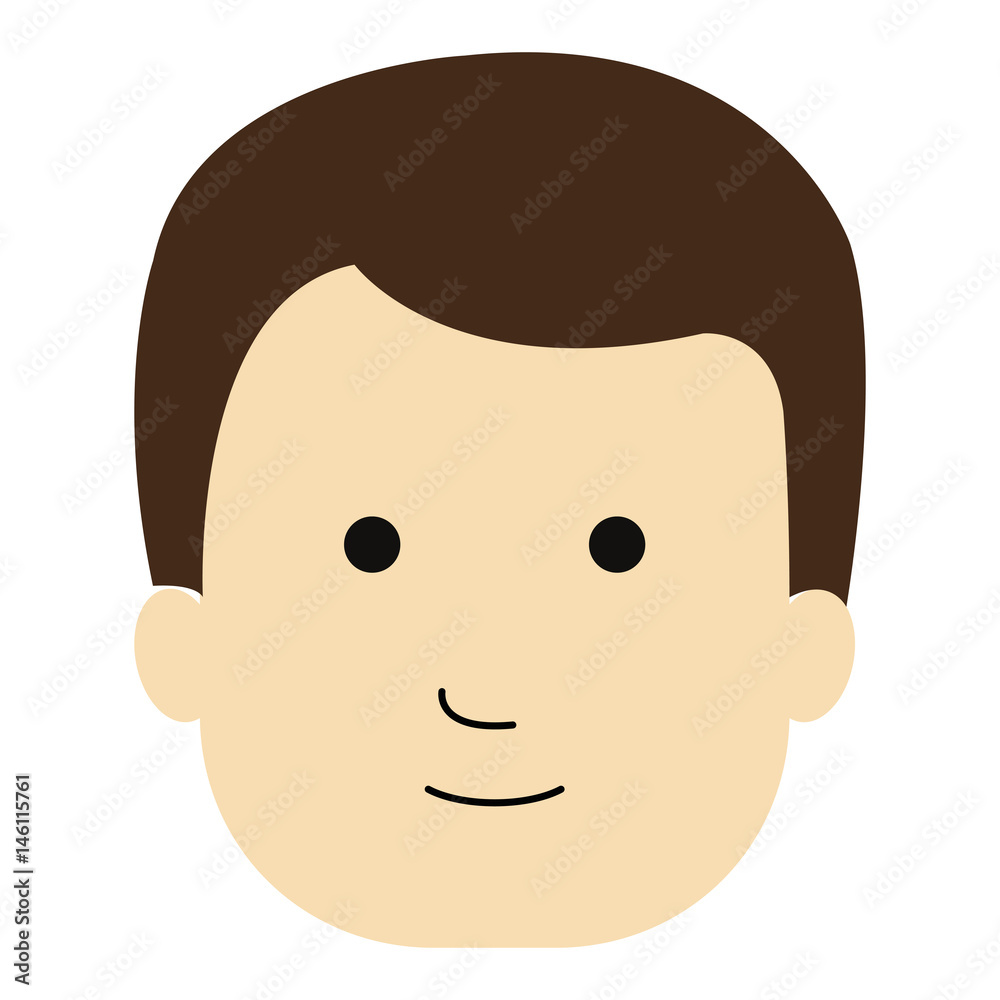 young man avatar character vector illustration design