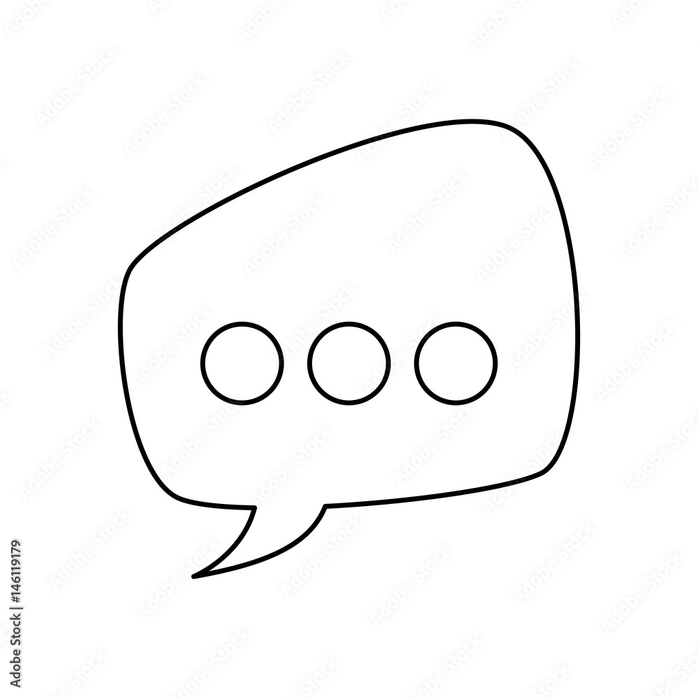 Bubble chat speakbox flat vector illustration design Bubble chat speakbox flat vector illustration design