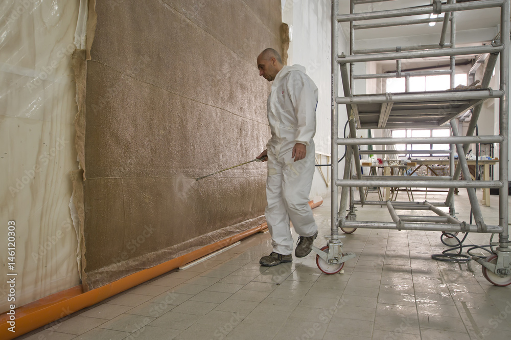 Restoration worker scaffold