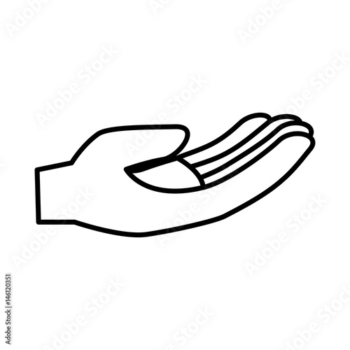 hand human isolated icon vector illustration design