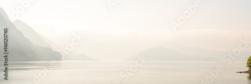 foschia sul lago d'Iseo photo