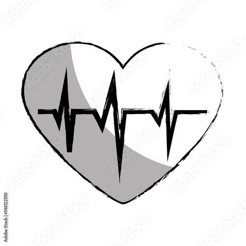 heart cardio isolated icon vector illustration design photo