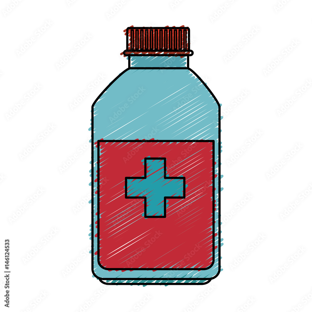 Fototapeta premium medicine bottle isolated icon vector illustration design