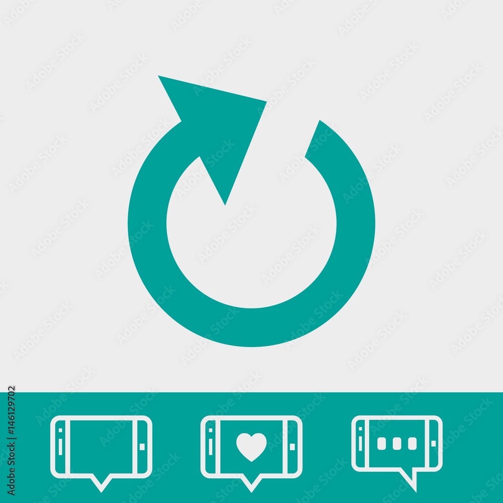 reload icon stock vector illustration flat design reload icon stock vector illustration flat design