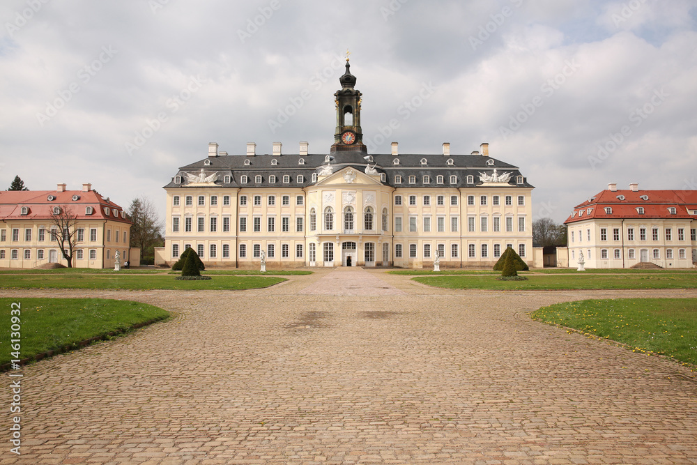 The historic Castle Hubertusburg in Saxony, Germany