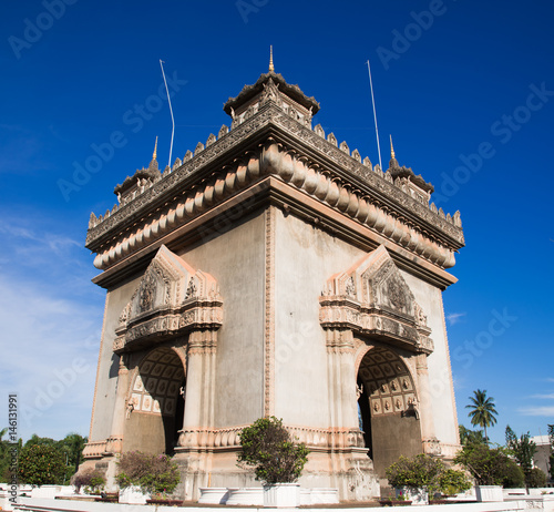 Patuxai memorial monument Vientiane, Laos