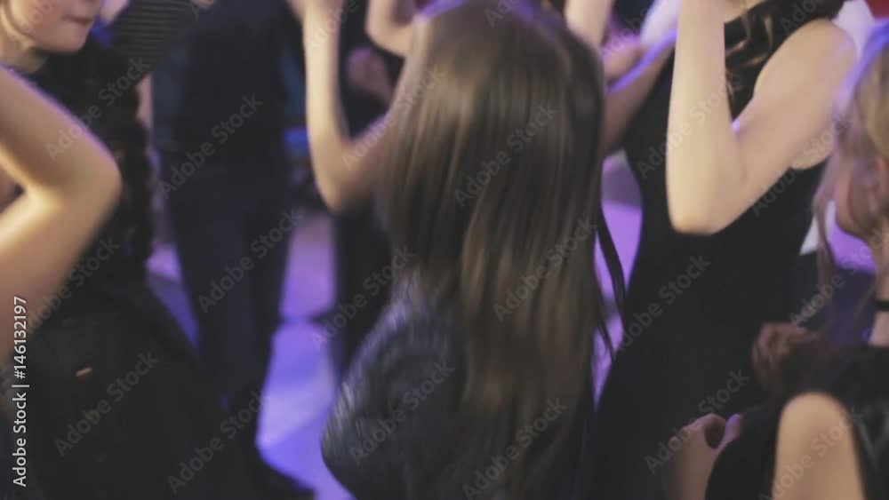 Friends dancing at a party, girls having a night out Friends dancing at a party, girls having a night out