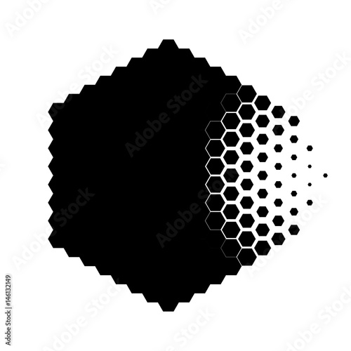 Slika na platnu Abstract concept of destroying particle