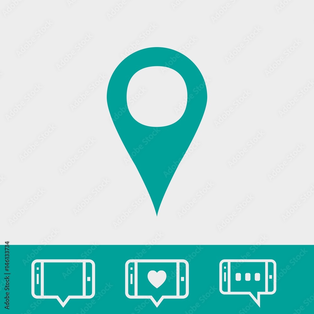 navigation icon stock vector illustration flat design