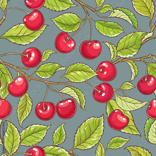 cherry vector pattern