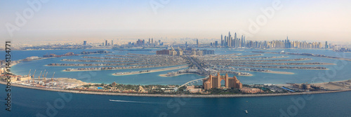 Photo Dubai The Palm Jumeirah Palme Insel Atlantis Hotel Panorama Marina Luftaufnahme