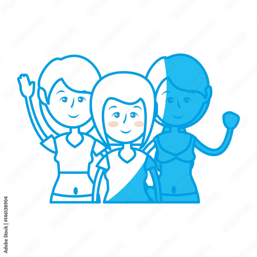 Fitness womens cartoon icon vector illustration graphic design Fitness womens cartoon icon vector illustration graphic design