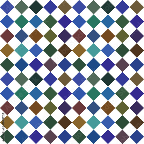 Abstract mosaic pattern background with a lot of colourful rhombus