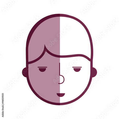 contour happy boy head delivery man