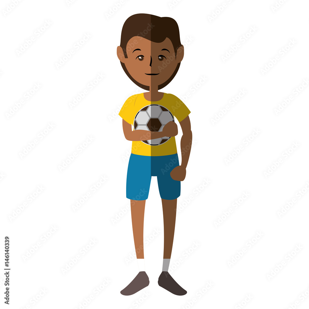 Sport man cartoon icon vector illustration graphic design