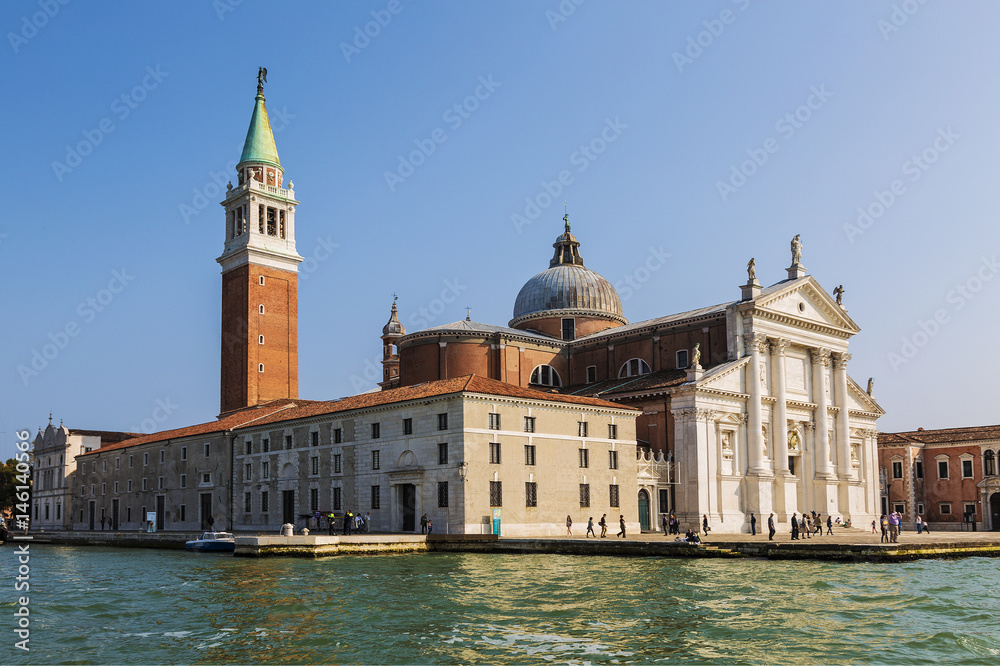 Cathedral of San Giorgio Maggiore in Venice, on the island of San Giorgio Maggiore. Italy